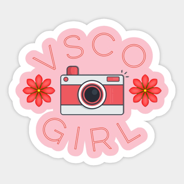 VSCO Girl Red Bow Sticker - Sticker Mania