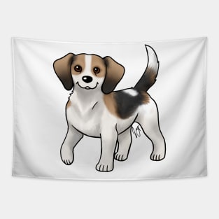 Dog - Queen Elizabeth Pocket Beagle - White Tan and Black Tapestry