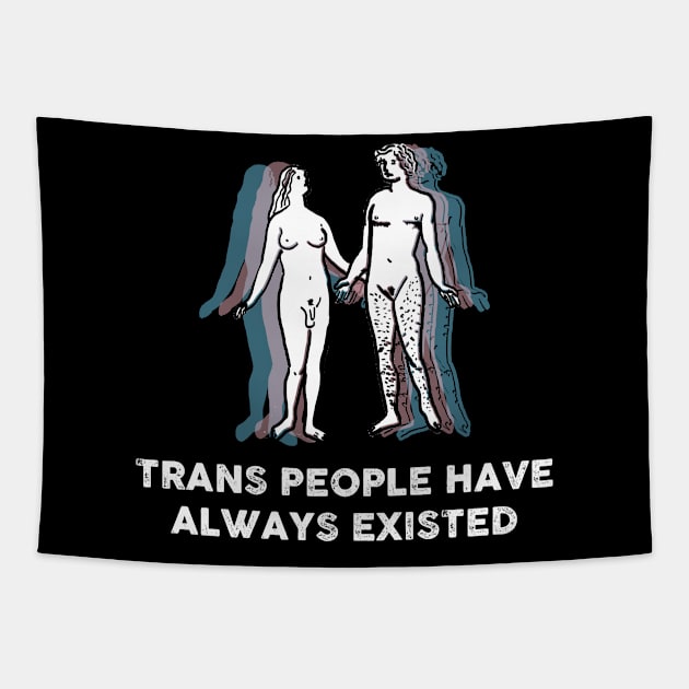 TRANS PEOPLE HAVE ALWAYS EXISTED Tapestry by remerasnerds