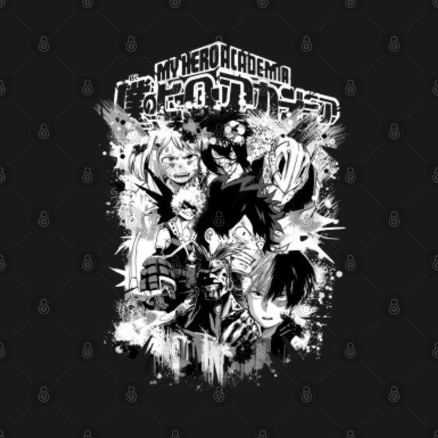 Discover My Hero Academia black & white - My Hero Academia - T-Shirt