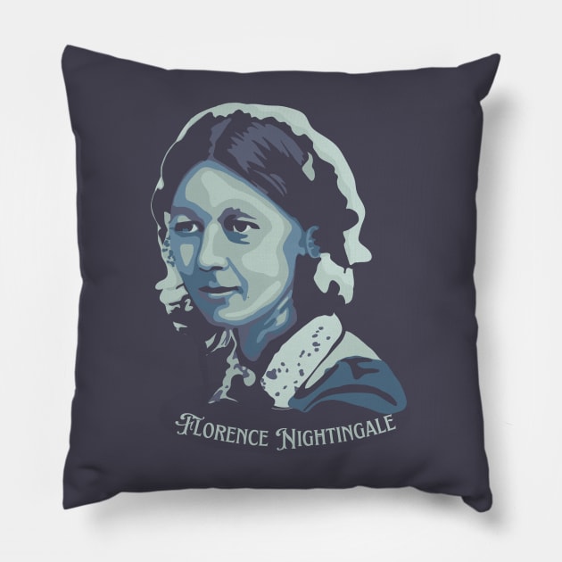 Florence Nightingale Portrait Pillow by Slightly Unhinged