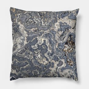 Marble in greys Pillow