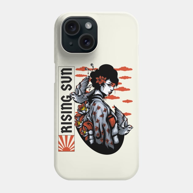 Rising Sun Phone Case by AladdinHub