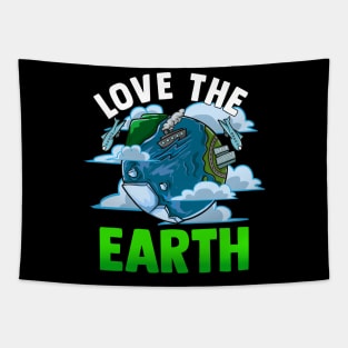 Love The Earth Hipster Cute Hippie Mother Earth Tapestry