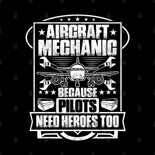 Aircraft Mechanic Aviation Maintenance Technician by Krautshirts