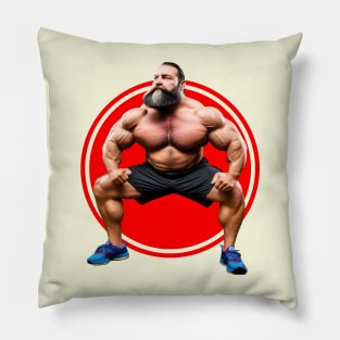 Muscular Bearded Pillow