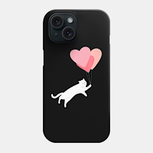 Funny Valentines Day Cats Kitten Valentine Cat Dad Cat Mom Premium Phone Case