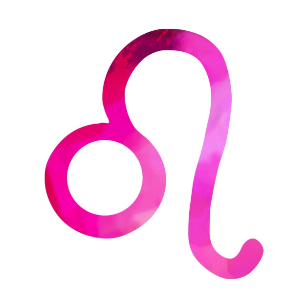 Pink Leo Symbol by lolosenese