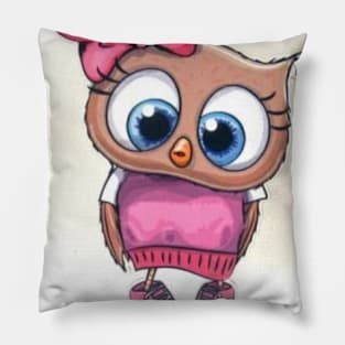 girl owl Pillow