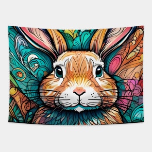 Rainbow Hare #006 Tapestry