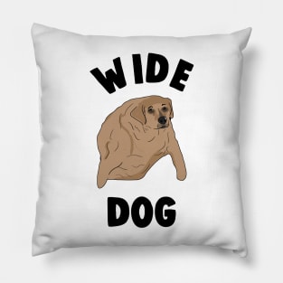 Wide Dog Meme Pillow