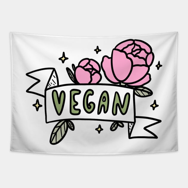 VEGAN Tapestry by chiaraLBart