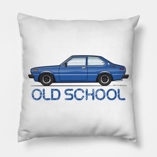 Blue Old School Pillow