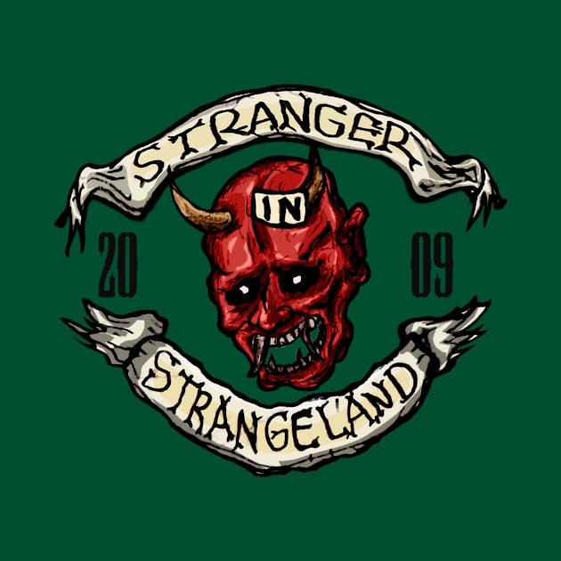 Stranger In Strangeland Logo kabuki mask Version by fixedthor