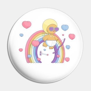 Cartoon Cupid for Valentine Day Pin