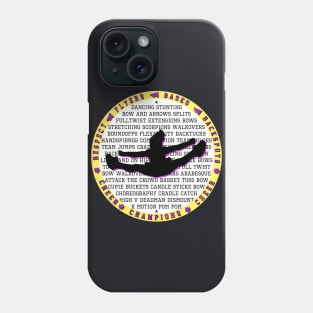 Cheer yellow purple Phone Case