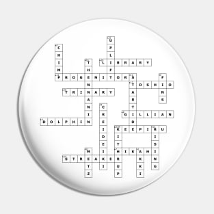 (1983SR) Crossword pattern with words from a famous 1983 science fiction book. Pin