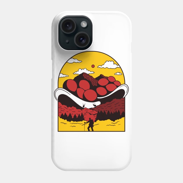 Retro Bollenhut Mountain Phone Case by BamBam