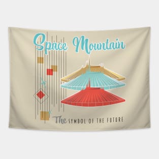 Space Mtn - Mid Century Modern - The Symbol of the Future Tapestry