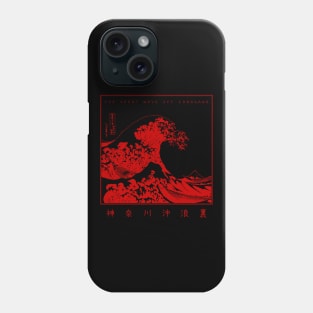 Great Wave Japan Kanagawa Red Version Phone Case