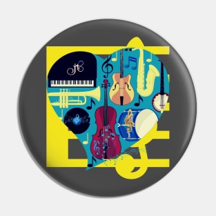 Jazz Blues Pin