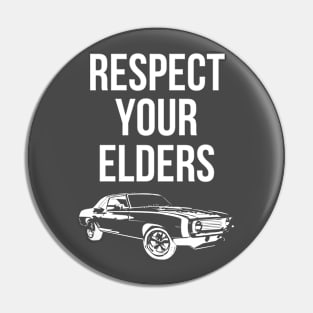 respect your elder vintage car Pin