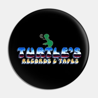 Turtle's Records & Tapes - 3D Metallic Pin