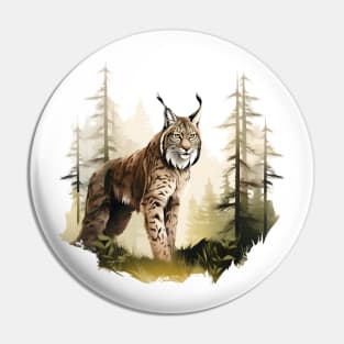 Eurasian Lynx Pin