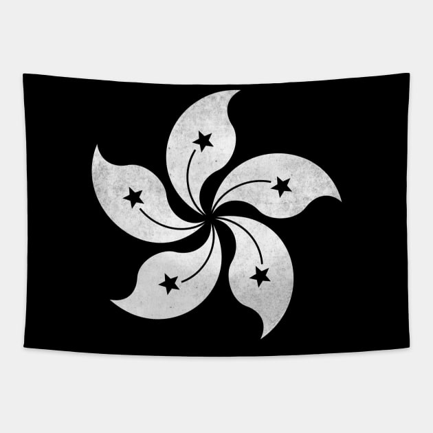 Hong Kong Flag Tapestry by Michangi