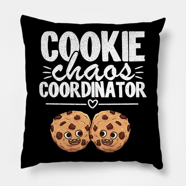 Cookie Chaos Coordinator Funny Scout Leader Cookie Dealer Pillow by Kuehni