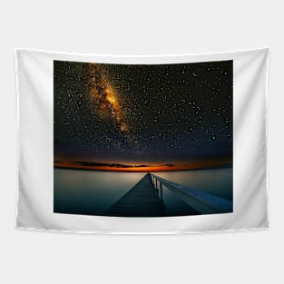 Milky Way over Long Jetty Tapestry