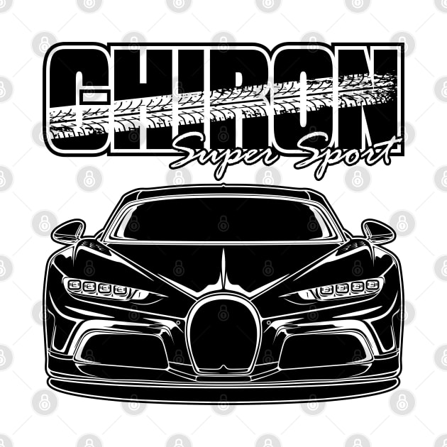 Chiron Super Sport - Black Print by WINdesign