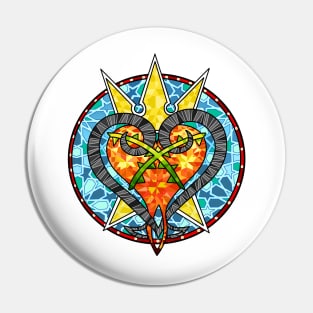 Heartless Glass Pin