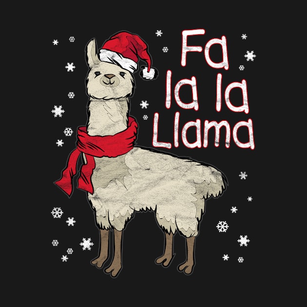 Christmas-Santa Fa la la Llama by AlphaDistributors