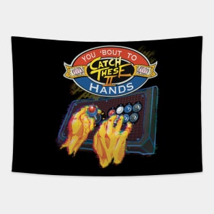 Catch These Hands - Street Fighter Tapestry