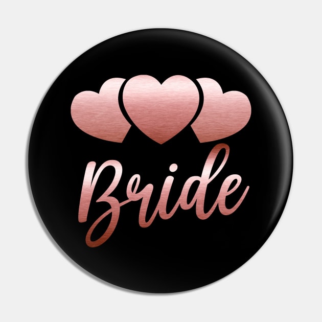 Bride Shirt Bachelorette Party Bridal Wedding Proposal Heart Pin by Studio Hues