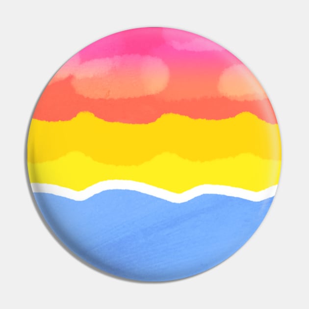 Pan Pride Flag Pin by Flipwish