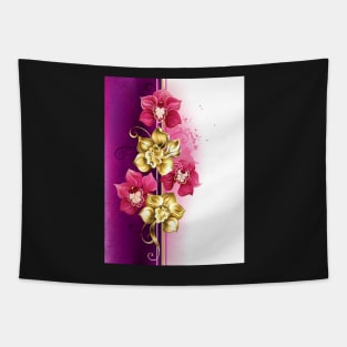 Design with Orchids Tapestry