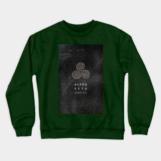 Teen Wolf Alpha Beta Omega Stiles Stilinski Crewneck