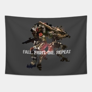 Fall. Fight. Die. Repeat. (Titanfall 2/Edge of Tomorrow mashup) Tapestry