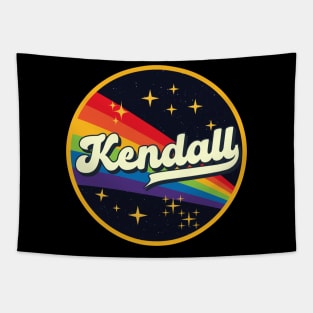 Kendall // Rainbow In Space Vintage Style Tapestry