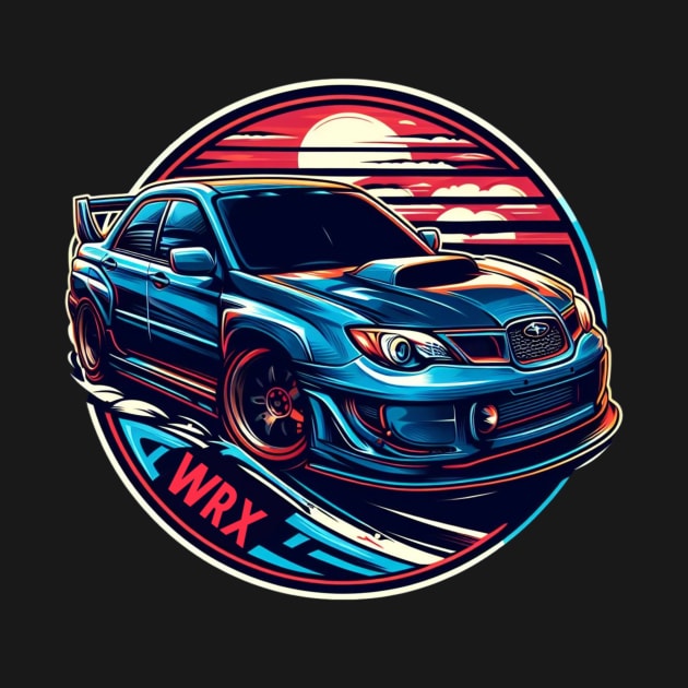 Subaru Impreza WRX Sunrise Graphic by Venomshock