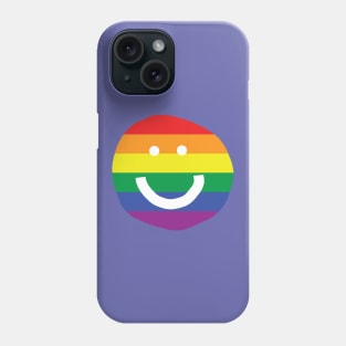 Pride Smiley Face White Eyes Phone Case