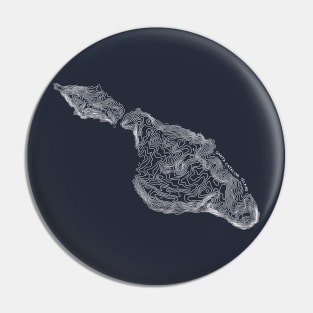 Santa Catalina Island (white) Pin