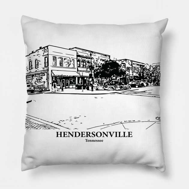 Hendersonville - Tennessee Pillow by Lakeric