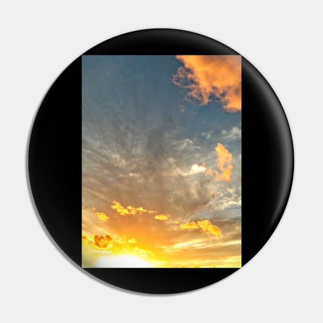 Scenic Sunrise Sunset Clouds Sky Pin by Piranhartist