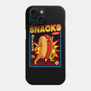 snacks club hotdog Phone Case