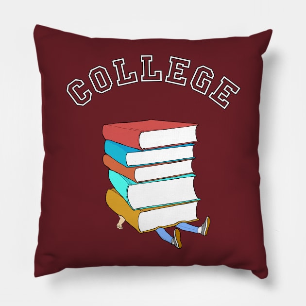College Textbooks Are Expensive Pillow by xenotransplant