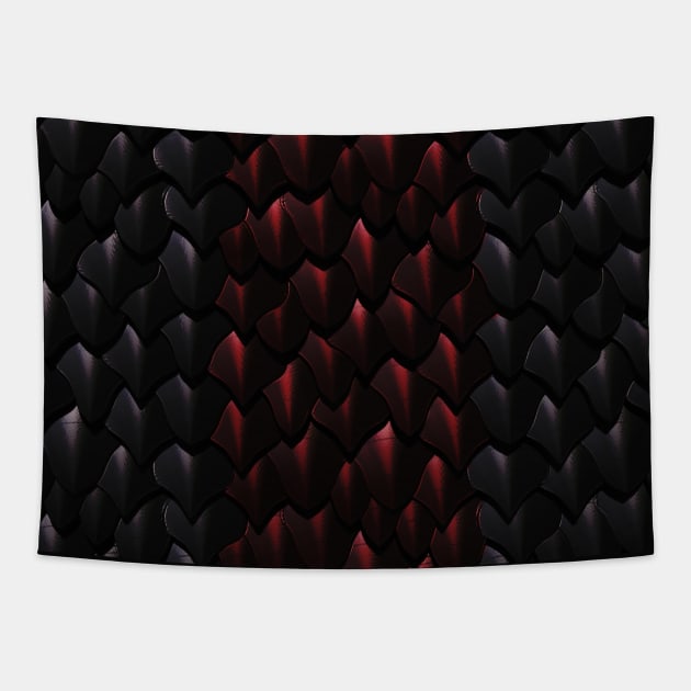 Dragon Scales Tapestry by KritwanBlue