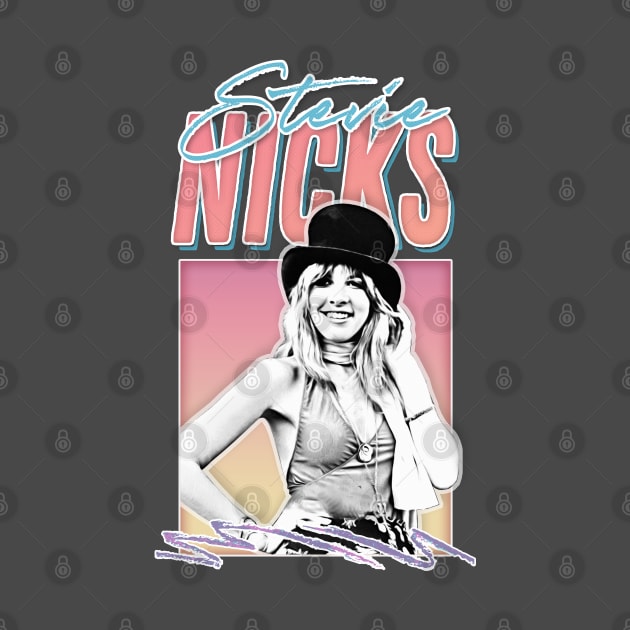 Stevie Nicks Retro Aesthetic Style Fan Design by DankFutura